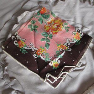 vintage printed cotton handkerchief